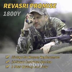 REVASRI Hunting Laser Rangefinder 8X 1800 Yards High Accuracy Range Finde. New
