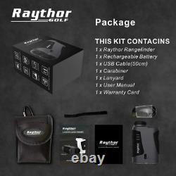 Raythor Pro GEN S2 Laser Rangefinder for Golf & Hunting 4 x 1.5 x 2.8, Black