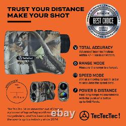 TecTecTec ProWild Hunting Rangefinder 6X Magnification, up to 540 Yards Laser