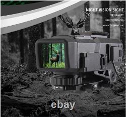 Tiny Night Vision 1080P Laser Rangefinder Camera Scope WIFI 4-16X Zoom IR 1200m