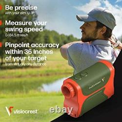 Visiocrest? Laser Range Finder for Golf, Hunting & Archery Rangefinder Orange