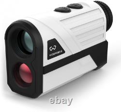 WOSPORTS Golf Rangefinder, 800 Yards Laser Distance Finder with Slope, White