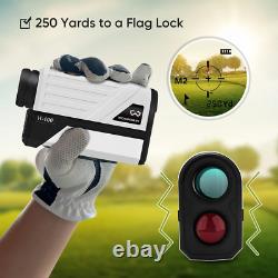 WOSPORTS Golf Rangefinder, 800 Yards Laser Distance Finder with Slope, White