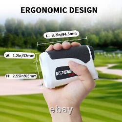 6X Télémètre de golf avec pente 5-1200yd, télémètre laser pour la chasse et le tir