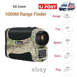 6x 1000yd Laser Range Finder Golf Hunting Meter Speed Measurer Flagpole Bro