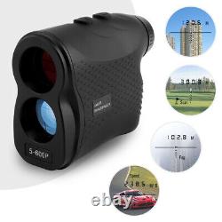 6x Zoom LCD Laser Range Finder Chasse Golf 600m Mesure De Distance Portée Avec Sac
