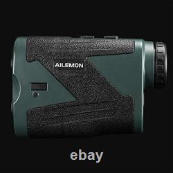 Ailemon Laser Rechargeable Chasse Rangefinder 1200 Yard 6x Grossissement Usb