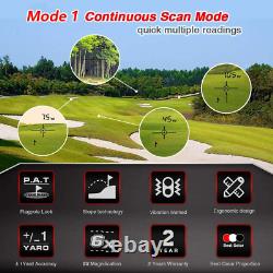 Anyork Golf Hunting Rangefinder 1500yards, 6x Laser Range Finder Avec Slope On