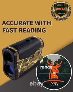 Archery Range Target Finder Waterproof Laser Bow Speed Hunting Scan Fog 700 Yard