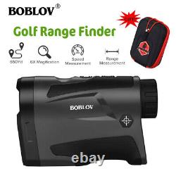 BOBLOV LF600G 6X Télémètre laser de golf avec technologie de verrouillage de drapeau + boîtier