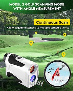 BOBLOV Télémètre Laser de Golf et de Chasse 1000m 6X-Mag avec Verrouillage de Drapeau et Pente