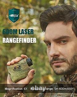 Bijia Chasse Rangefinder-6x 650/1200yards Multifonction Laser Rangefinder Fo