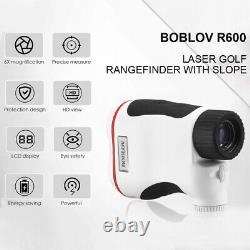 Boblov 600m 6x24 Chasse Golf Laser Rangefinder Portée Téléscope LCD Avecflag-lock