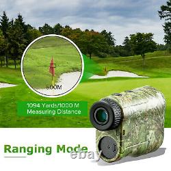 Boblov 6.5x 1000m Golf Laser Range Finder Chasse Téléscope Flag-lock Charge Usb