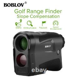 Boblov 6x Golf Hunting Range Finder + Slope Compensation 650yard Rangefinder