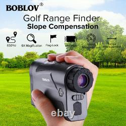 Boblov Golf Range Finder Avec Slope Flag-lock Chargeur Usb 650yard Rangefinder