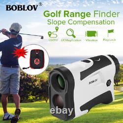 Boblov Lf600ag 6x 600m Golf Laser Range Finder Avec Slope Range Mode + Sac De Transport