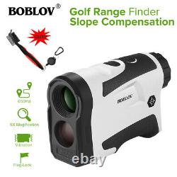 Boblov Lf600ag 6x Golf Laser Range Finder Avec Compensation En Pente + Brosse De Golf