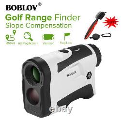 Boblov Lf600ag 6x Golf Laser Range Finder Avec Compensation En Pente + Brosse De Golf
