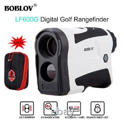 Boblov Lf600g 6x22 Golf Laser Range Finder Avec Mode De Vitesse De Verrouillage Du Drapeau + Boîtier