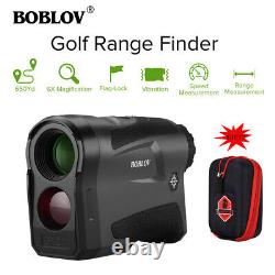 Boblov Lf600g 6x Golf Laser Range Finder Flag Verrouillage Pinsensor Technologie + Boîte