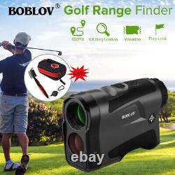 Boblov Lf600g 6x Golf Laser Range Finder Support Vibration + Brosse De Golf + Boîtier