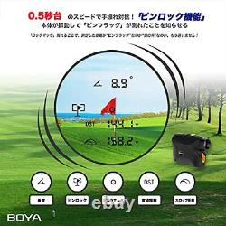 Boya Golf Laser Range Meter 660yd Correspondance Slope Distance Vibration Functi