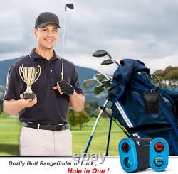 Bozily Golf Rangefinder Avec Pente, 6x Rechargeable Laser Noir Et Bleu
