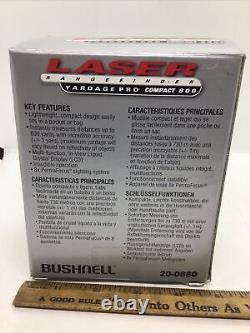 Bushnell Yardage Pro 800 Boîte Originale Et Directions Laser Range Finder