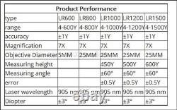 Chasse Rangefinder Laser Range Finder Lr1000 Nouveau Télescope Monoculaire Uni-t Av
