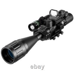 Chasse Rangefinder Portée 6-24x50 Aoeg Holographic 4 Reticle Sight Red Green Dot