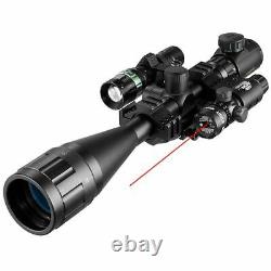 Chasse Rangefinder Portée 6-24x50 Aoeg Holographic 4 Reticle Sight Red Green Dot