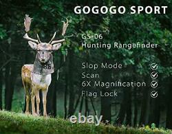 Gogogo 6x Hunting Laser Rangefinder Range Finder Distance Measuring Outdoor Wild