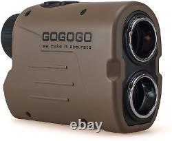 Gogogo Sport Laser Golf & Chasse Rangefinder 1200 Yards 6x Laser D'agrandissement