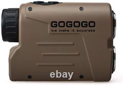 Gogogo Sport Laser Golf / Hunting Rangefinder 1200 Yards 6x Laser D'agrandissement &
