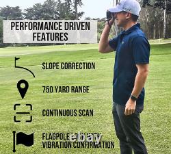 Golf Laser Rangefinder Range Finder Avec Pente Pour Noir, Blanc