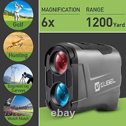 Golf Rangefinder, Oubel 1200 Yards Laser Rangefinder 1200 Yard, Gris