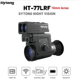 Ht-77 Ht77-lrf Caméra De Chasse Vision Nocturne Avec Laser Rangefinder Wifi App Live