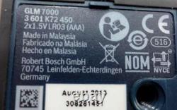 Laser Range Finder Modèle No. Glm7000 Bosch