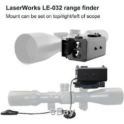 Le032 Mini Laser Range Finder Riflescope Sight Fusil De Chasse Télémètre 700m