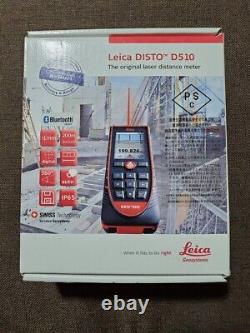 Leica D510 Détecteur De Distance Laser D'origine Bluetooth Noir X Rouge Avec Boîte