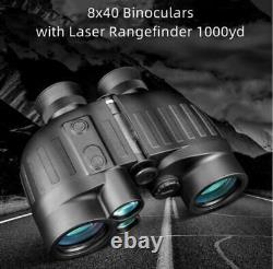 Lrb10 Rangefinder Binoculars Télescopes 8x40 Laser Ip65 Affichage Pour La Chasse Nouveau
