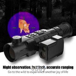 Lunette de visée thermique TL342LRF avec télémètre laser pour la chasse, monoculaire de vision nocturne