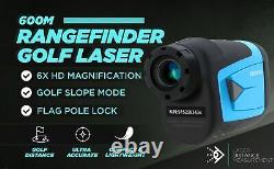 Mileseey 600m Golf Chasse Laser Rangefinder Slope Mode Sport Distance Meter