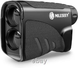 Milesey Laser Golf/hunting Rangefinder, Recherche De Gamme De Golf Noir Avec Pente