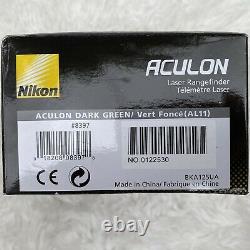 Nikon Aculon Al11 Laser Rangefinder Black Dark Green Hunting Golf Champ D'application Nouveau