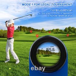 Provey Golf Rangefinder Avec Harnais Usb, 6x Magnification Laser Gamme Bleu