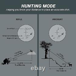 Télémètre de chasse, télémètre laser MiLESEEY pour la chasse 1100 yards, chasse