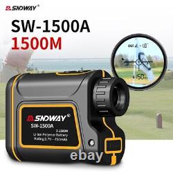 Télémètre de golf rechargeable 600M 1000M 1500M, traqueur de distance laser pour la chasse
