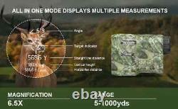 Télémètre laser de chasse 1000M avec verrouillage de cible mesure d'angle, de hauteur et de distance